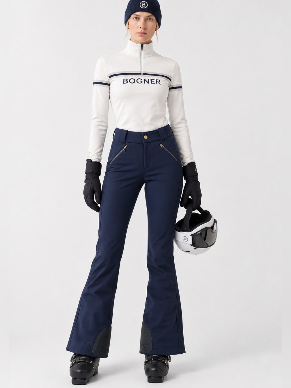Bogner Hazel1 Softshell Ski Pant in Navy
